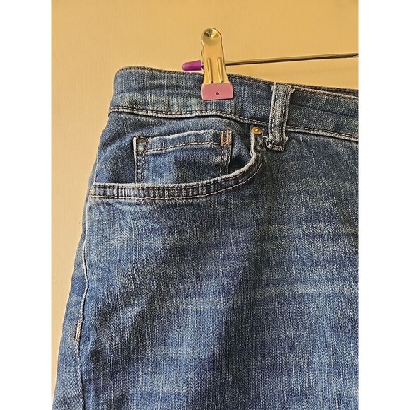 Vintage America Blues Denim Bermuda Shorts Distressed 16/33 Very Comfortable - Picture 4 of 8